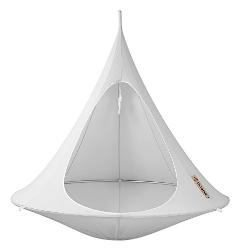 Cacoon Double - Farbe: grey grau - Hängezelt für mehrere Kinder oder 2 Erwachsene - Durchmesser 180 cm.