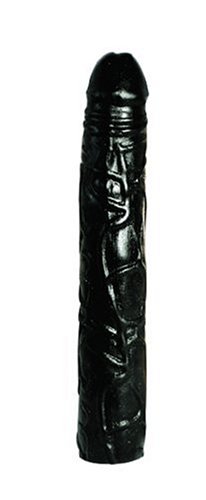 Orion 520195 Big Mr. Softee,  Schwarzer Dildo, prall geädert. Softes Gleitmaterial. Sehr biegsam. 29 cm lang, Ø ca. 4,5 cm.