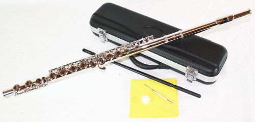 silberne Querflöte C mit Koffer 6456
