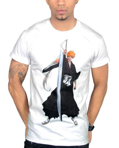 Bleach Ichigo Swords Stand Graphic T-Shirt Clothing Anime One Piece