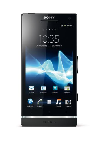 Sony Xperia S Smartphone (10,9 cm (4,3 Zoll) HD-Display, 12 Megapixel Kamera, 1,5GHz Dual-Core-Prozessor, NFC) schwarz