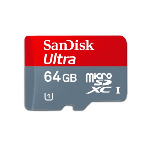 SanDisk Ultra microSDXC Card 64GB Class 10 (volle Kapazität nur mit SDXC kompatiblen Endgeräten)