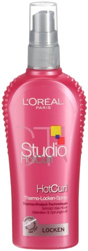 L'Oréal STUDIO LINE Hot Curl Thermo Locken Spray, 2er Pack (2 x 150 ml)