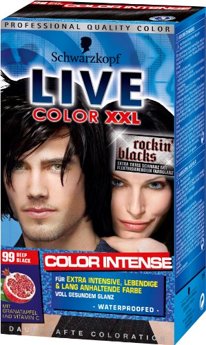 Schwarzkopf Live Color XXL dauerhafte Coloration, 99 Deep Black (1 Stück)