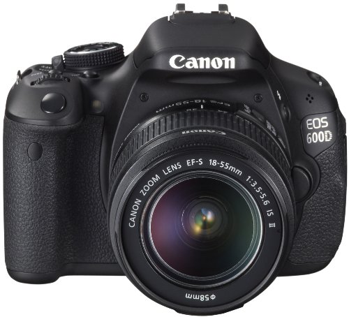 Canon EOS 600D SLR-Digitalkamera (18 Megapixel, 7,6 cm (3 Zoll) schwenkbares Display, Full HD) Kit inkl. EF-S 18-55mm 1:3,5-5,6 IS II