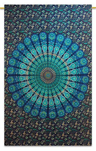 Handicrunch indische Mandala Katoen Tapisserie Wandbehang Dekor Hippie Wandteppiche 84 