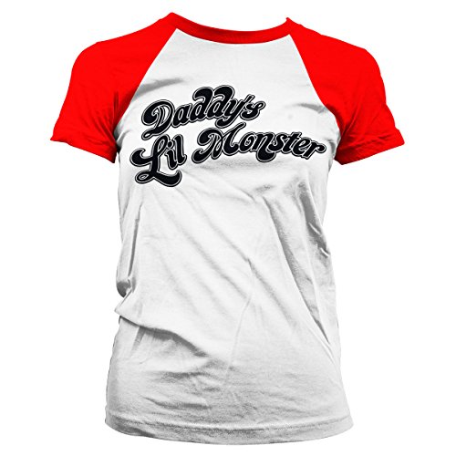Suicide Squad Harley Quinn - Daddy's Little Monster T-Shirt weiß/rot L