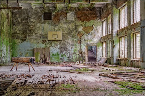 Poster 150 x 100 cm: Der Barren von Meinolf Lipka - Hochwertiger Kunstdruck, Kunstposter
