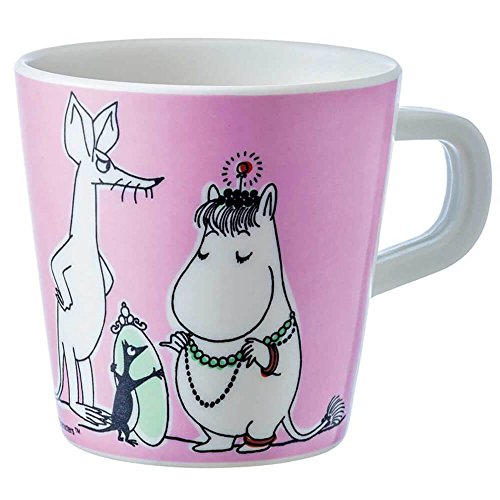 Petit Jour Paris Moomin Tasse mit Henkel rosa aus Melamin