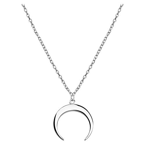 SOFIA MILANI - Damen Halskette 925 Silber - Mond Anhänger - 50228