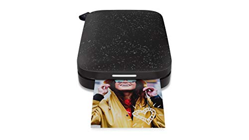 HP Sprocket Mobiler Fotodrucker (Drucken ohne Tinte, Bluetooth, 5 x 7,6 cm Ausdrucke) Noir