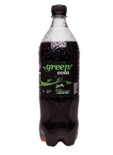 Green Cola - inkl.Pfand | 1L | natürliches Koffein | Grüne Kaffeebohne | Zuckerfrei | Buxtrade | 8 Flaschen