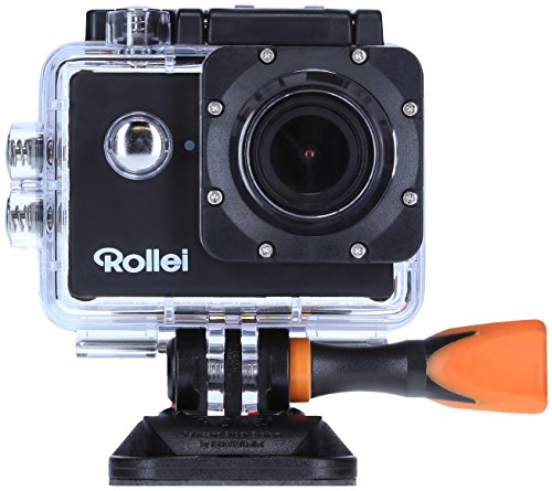 Rollei Actioncam 525 - WiFi Action Cam (Actionkamera) mit 4k Video Auflösung, Weitwinkelobjektiv, bis 40 m wasserfest, inkl. Unterwasserschutzgehäuse und Fernbedienung - Schwarz