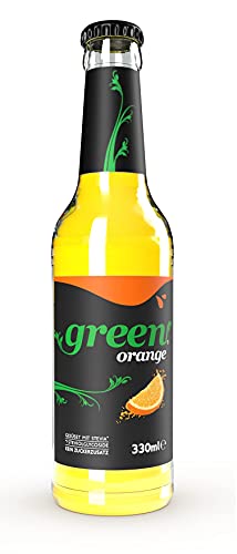 24 Flaschen | Green Cola Kiste | Orange | 0,33l Glas | Zuckerfrei | Stevia | Buxtrade