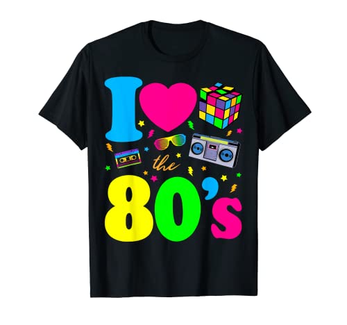 80er Jahre | I Love the 80s | Vintage Retro T-Shirt