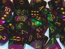 6 Würfel von Chessex - 16mm (