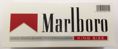 MARLBORO rot Zigarettenhülsen 200 Stk. King Size