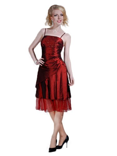 Envie/Paris - 1018 LYDIA K Cocktailkleid in Weinrot Gr.36-42