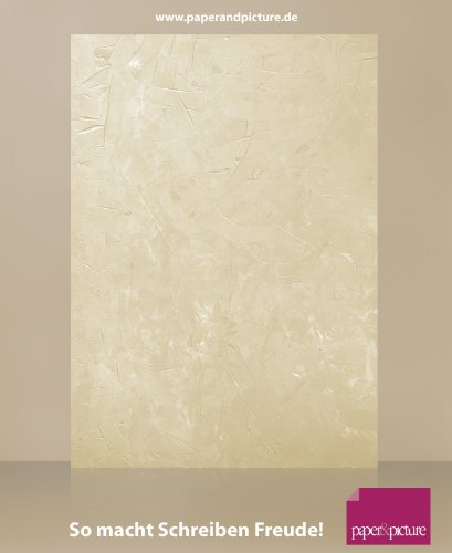 STRUCTURE BEIGE, 100 Blatt Motivpapier, mit Struktur wie Marmor, Granit, Spachteloptik, für Urkunden, Einladungen, private Korrespondenz, 100g/qm