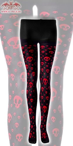 Strumpfhose Skulls