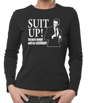 How I met your Mother - Suit up v2 Girlie Langarm T-Shirt XS-XL div. Farben
