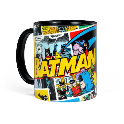 Batman Retro Tasse Comic Style mikrowellenfest spülmaschinenfest Keramik 300ml