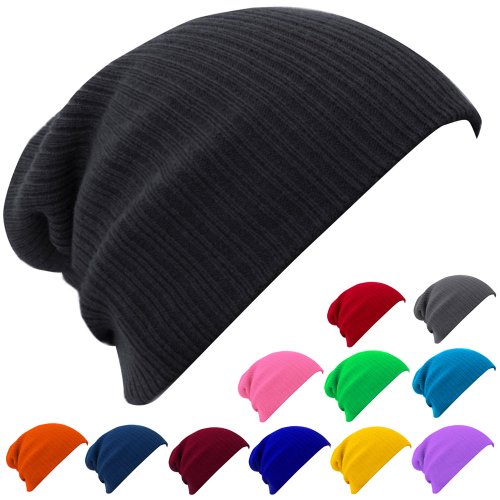 caripe XXL Long Beanie Mütze - mp1, rot