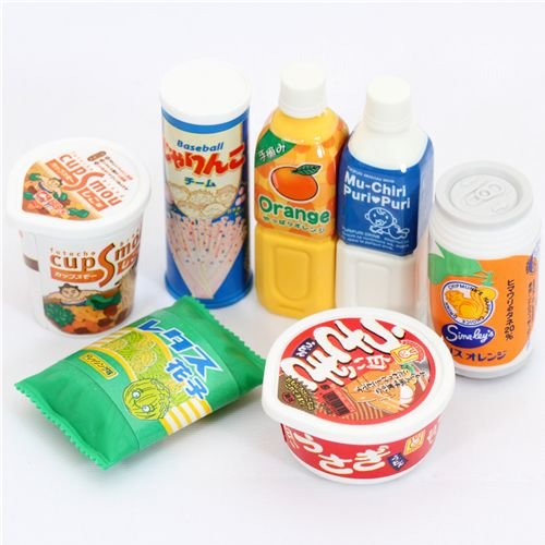 Iwako Radiergummi japanische Snacks 7 Stück Set