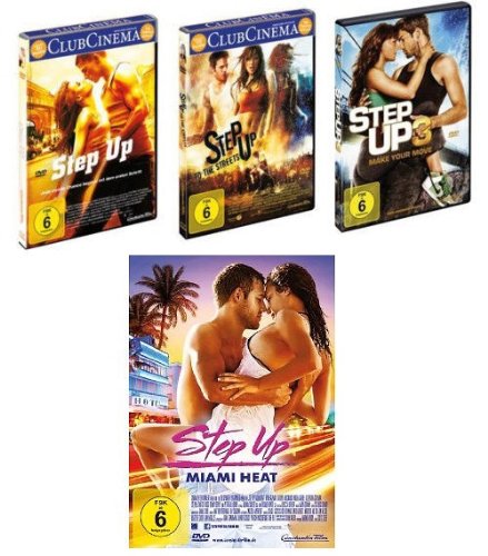 Step up 1+2+3+4 (Miami Heat) im Set auf 4DVDs - Deutsche Originalware- [4 DVDs]