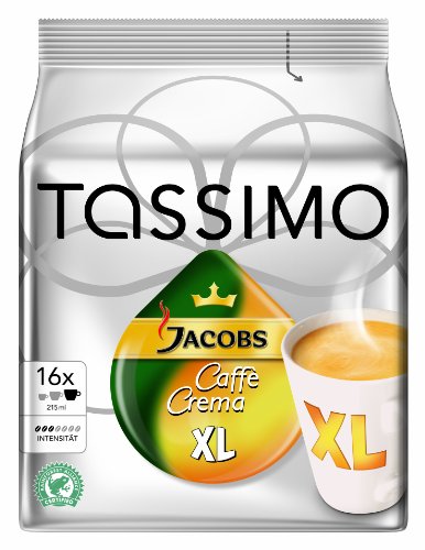 Tassimo Jacobs Krönung Caffé Crema XL, 5er Pack (5 x 16 Portionen)