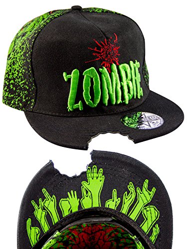Kreepsville Gothic Basecap Zombie schwarz grün