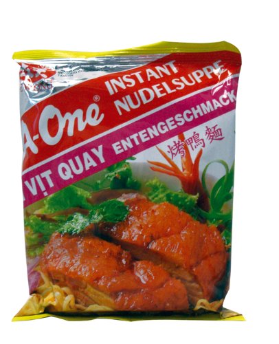 A-ONE Instantnudeln, Ente, geröstet, 30er Pack (30 x 85 g Packung)