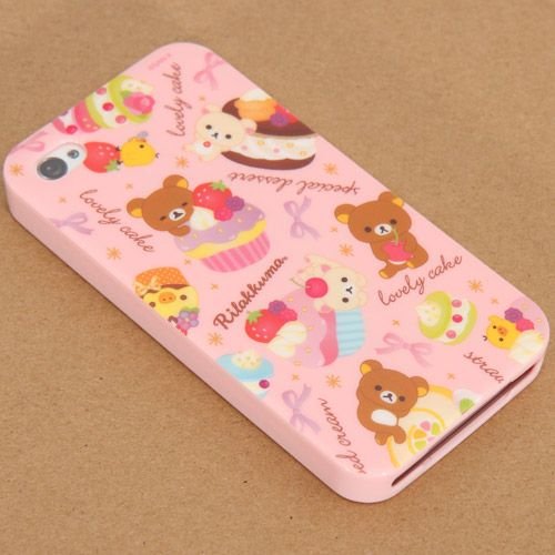 rosa Rilakkuma Törtchen iPhone 4 weiche Silikon Hülle