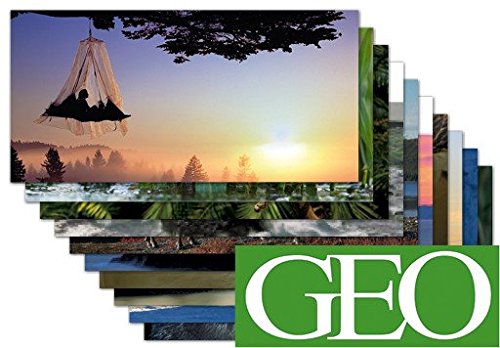 10-er Packung: Die 10 schönsten GEO Panorama XXL-Postkarten +++ von modern times