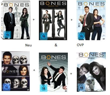 Bones: Die Knochenjägerin Staffel 1 - 6 [35 DvD´s]