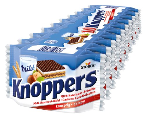 Knoppers Milch-Haselnussschnitte 10Stück 250g