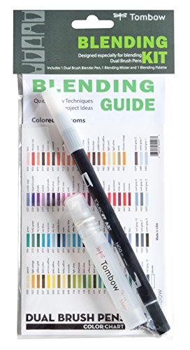 Tombow BLENDING-KIT, 4 in 1 Set zum Vermischen von wasserbasierten, Fasermalern