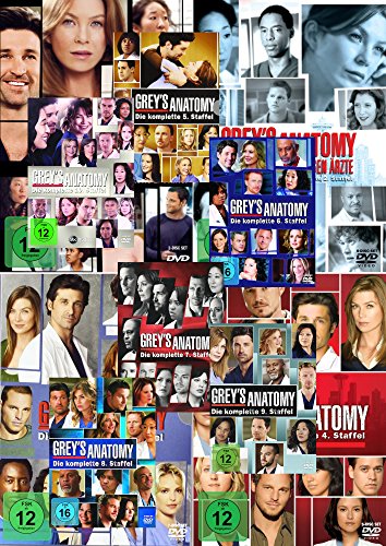 Grey's Anatomy: Die jungen Ärzte - Die komplette 1./2./3./4./5./6./7./8./9./10. Staffel [59-Disc / 10-Boxen]