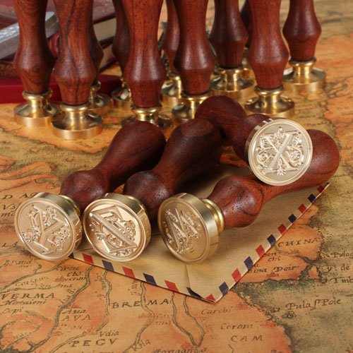 Wachs-Siegel-Stempel, klassisch, Buchstaben A-Z M