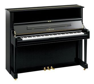 Yamaha U1 Klavier, Schwarz poliert, Gebraucht