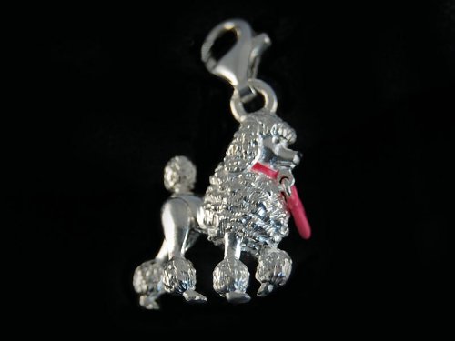 Thomas Sabo 0638-007-9 Barbie's -Pudel Charm Anhänger Silber rosa emailliert