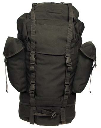 Rucksack, ideal zum Wandern, großes Fassungsvermögen 65 Liter, viele Taschen, oliv Farbe oliv