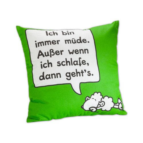Sheepworld 42035 BW-Kissen Wortheld