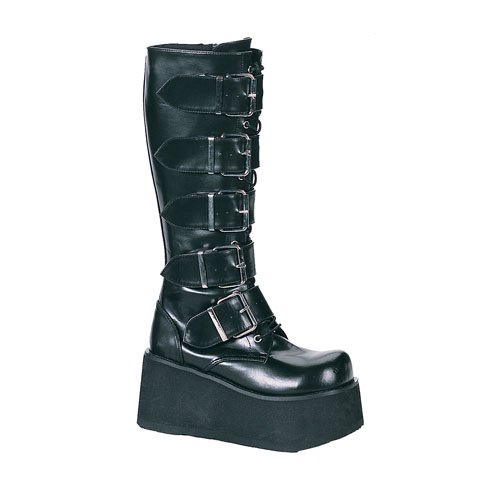 Demonia Knee Boots Trashville-518