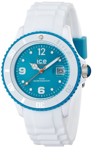 Ice-Watch Armbanduhr ice-White Unisex Weiss/Türkis SI.WT.U.S.11