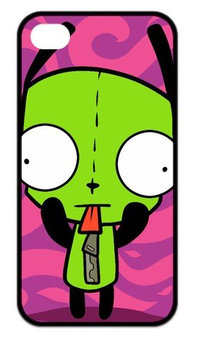 Alien Invader Zim Gir Classic Bulging Eye Series Case Cover Protector for Iphone 4 & 4s(TPU)