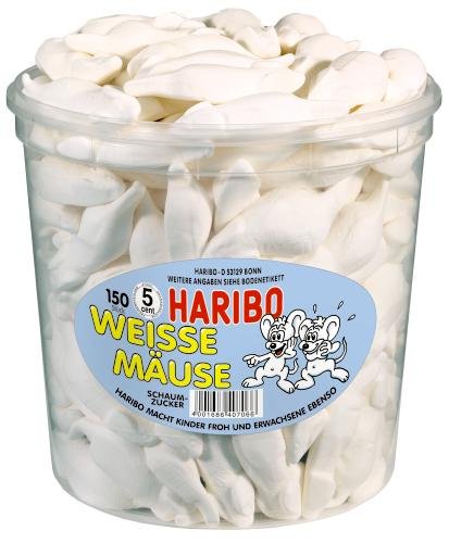Haribo Süsse Mäuse, 1er Pack (1 x 1.05 kg Dose)