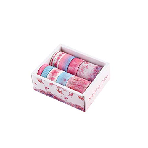 Romancy Masking Tape Set 10er Set Niedlichen Papier Masking Washi Klebeband Set Japanische Schreibwaren Kawaii Scrapbooking Liefert Aufkleber by (A)
