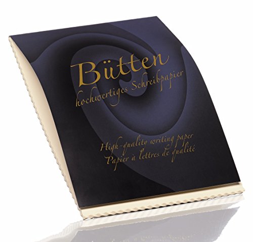 Rössler Papier 20201940 - Briefblock A4, 50 Blatt 80 Gramm, Bütten, ivory