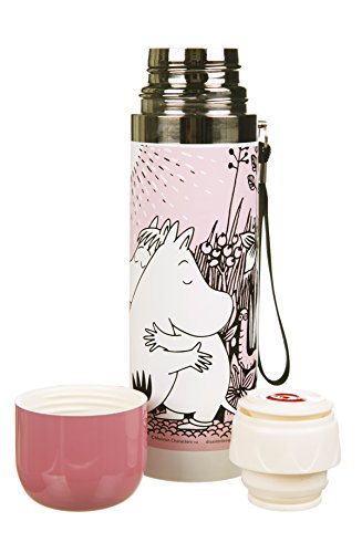 Rosa Mumins Love Thermosflasche von Disaster Designs